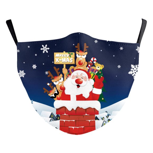 Santa Elk Digital Printing Double-layer Dust Mask - Image 6