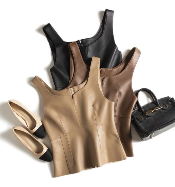 Outer Wear Genuine Leather Small Sling Vest Coat - Image 10