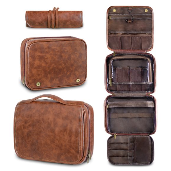 Men's Business Pu Wash Large Capacity High Sense Storage Bag - Image 2