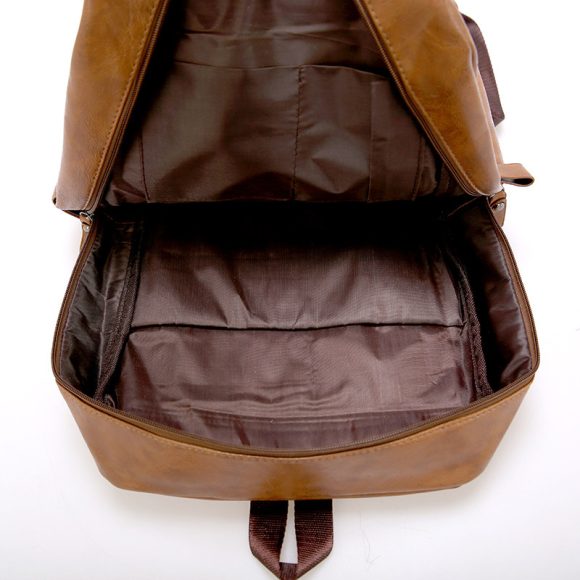 Korean Style Backpack Men's PU Leisure Travel - Image 2
