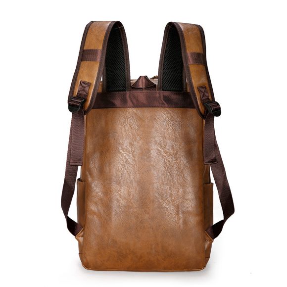 Korean Style Backpack Men's PU Leisure Travel - Image 3