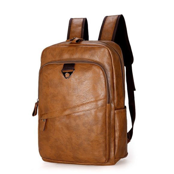 Korean Style Backpack Men's PU Leisure Travel - Image 7