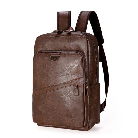 Korean Style Backpack Men's PU Leisure Travel - Image 9