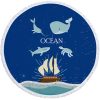 Microfiber round beach towel yoga mat - Image 6