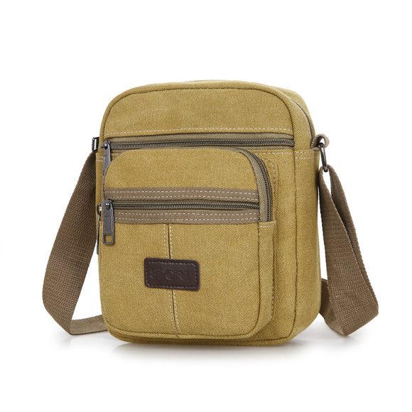 Canvas Retro Men's Messenger Bag - Image 5