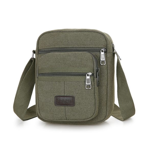 Canvas Retro Men's Messenger Bag - Image 6