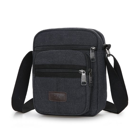Canvas Retro Men's Messenger Bag - Image 4