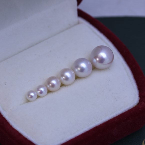 White Perfect Circle Strong Light Fine Micro Flaw Almost Flawless Pearl Bare Pearl - Image 7