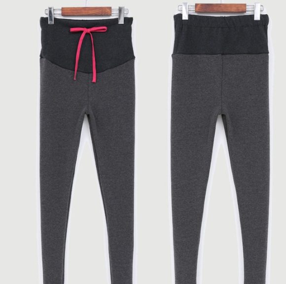 South Korea maternity new winter pregnant women foot leggings and cashmere trousers abdomen supporting feet thick spot - Image 8
