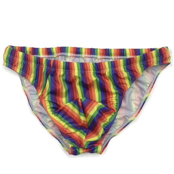 Men's triangle swim trunks with low waist bag hips - Image 5