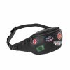 Fashion Leather Young Men's Individual Badge Shoulder Bag Waist Bag - Image 5