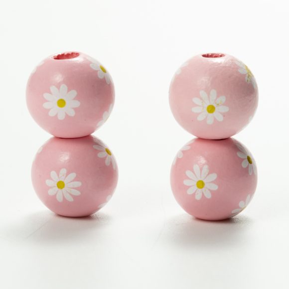 Source Factory Small Daisies Colorful Wood Beads Hemp Rope Flow Hematwood Bead String Handmade - Image 8