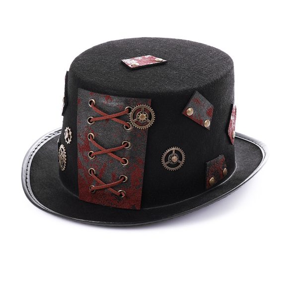 Halloween Props Heavy Metal Top Retro Gothic Steampunk Hat - Image 5