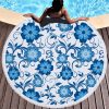 Non shedding microfiber round beach towel - Image 3