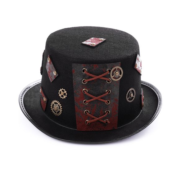 Halloween Props Heavy Metal Top Retro Gothic Steampunk Hat - Image 4