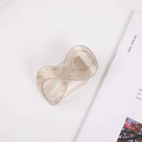 Elegant Frosted 8-shaped Barrettes - Image 2