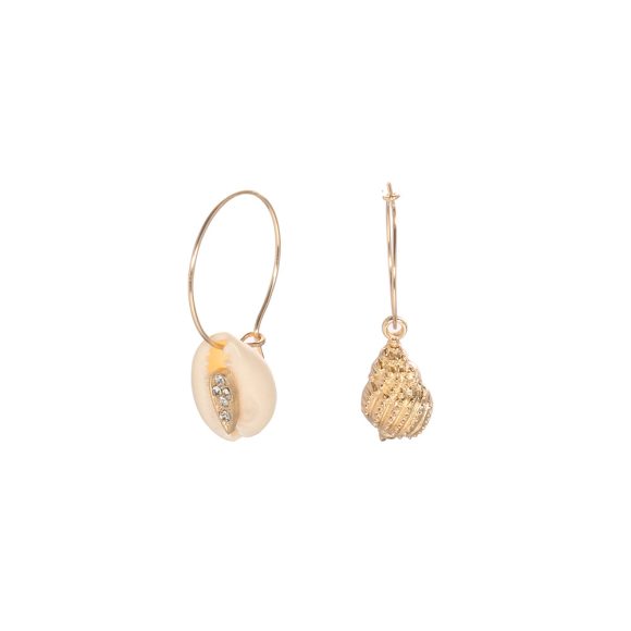Bohemian Natural Gold-plated Shell Exaggerated Pearl Tassel Eardrops Stud Earrings - Image 6