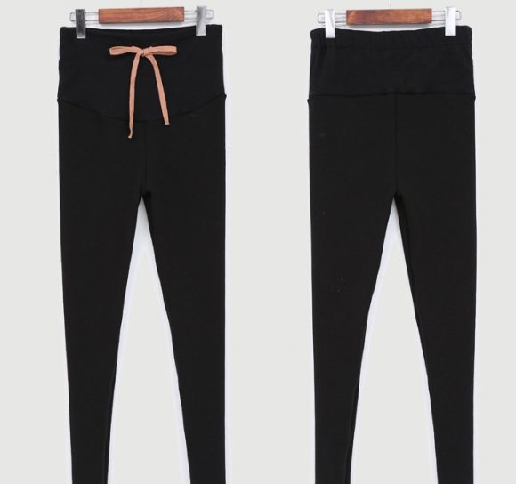 South Korea maternity new winter pregnant women foot leggings and cashmere trousers abdomen supporting feet thick spot - Image 7