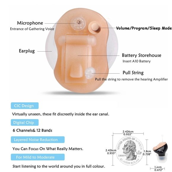 Portable CIC Digital  Invisible Hearing Aid B25 - Image 3