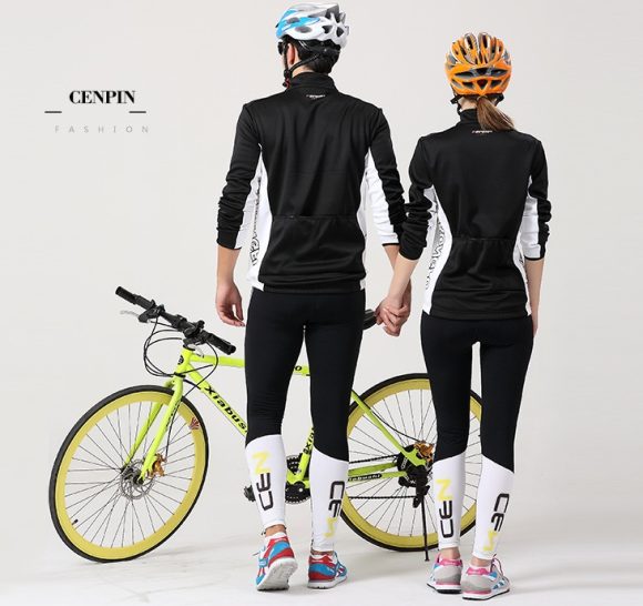 Spring and autumn bicycle Jersey long-sleeved suit men and women models mountain bike team version of clothes autumn and winter coat - Image 2