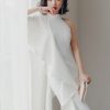 Party party white short evening dress