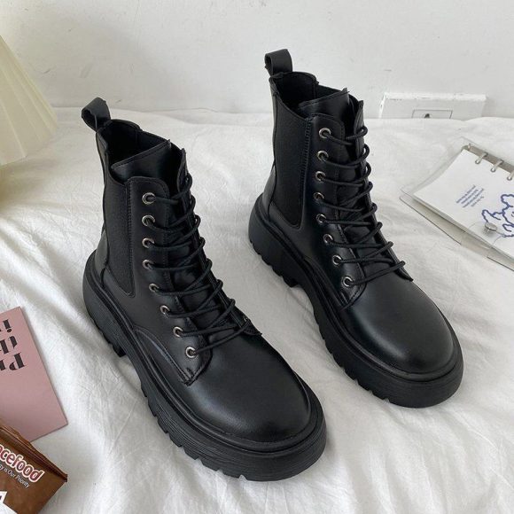 Internet Celebrity Thin Martin Booties Female Fashion - Image 2