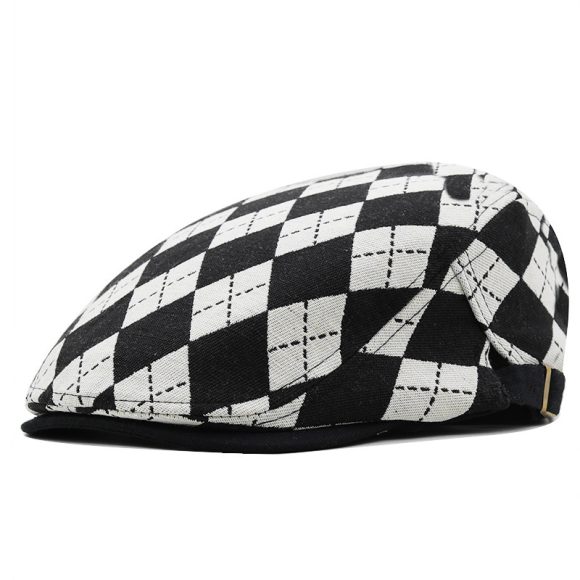 Retro Plaid Short Brim Advance Hats British Casual Painter Hat - Image 10