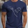 Printed T-shirt Men's Short-sleeved Pattern Top - Image 3