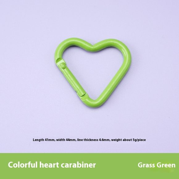 Love Heart Climbing Button Carabiner Heart-shaped Aluminum Alloy DIY Water Bottle Buckle Keychain Accessories - Image 10