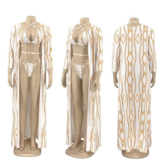 Three-piece bikini beach swimsuit suit - Image 4