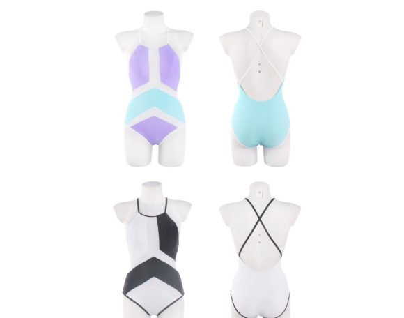 European and American women's mesh stitching sexy bikini one-piece swimsuit - Image 9