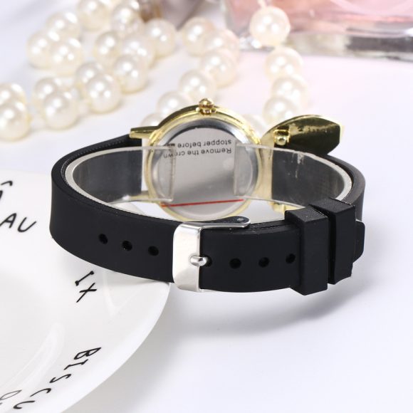 Casual Cute Silicone Candy Series Rabbit Ear Decoration Electronic Quartz Watch - Image 4