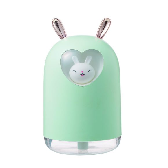 Lovely Rabbit Air Humidifier 300ML Cute Pet Ultrasonic Cool Mist Aroma Oil Diffuser Romantic Color LED Lamp USB Humidificador - Image 5