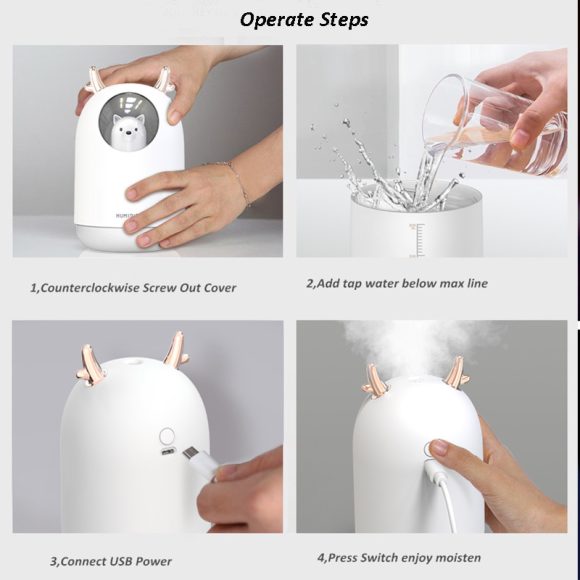 Mini portable aromatherapy hydrating air purifier - Image 4
