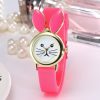 Casual Cute Silicone Candy Series Rabbit Ear Decoration Electronic Quartz Watch - Image 2