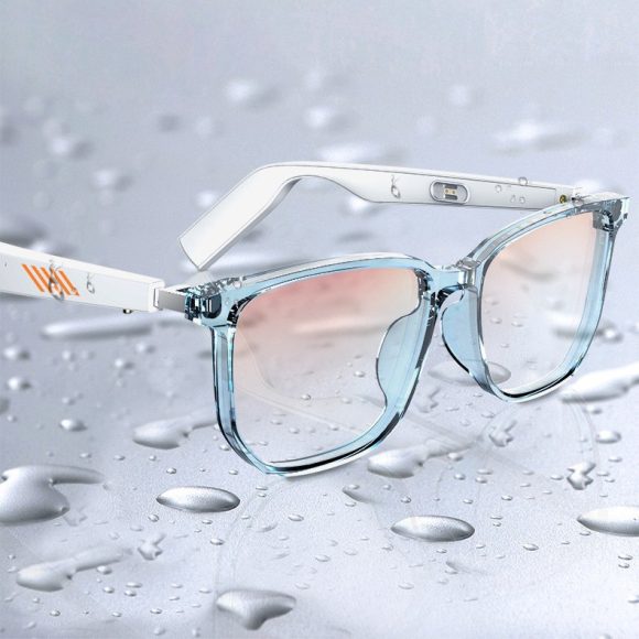 Bluetooth Mobile Phone Smart Glasses Voice Call Music Anti Blue Light Intelligent White Unisex Eyeglasses - Image 2