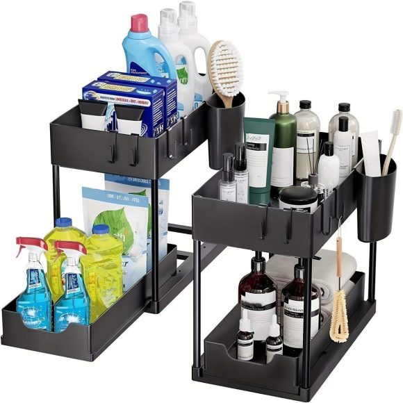 Table Pull-out Storage Rack Easy To Disassemble And Clean Storage Rack - Image 4