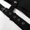 Summer Punk Rock Women's Shorts Sexy Cross Ring Hanging Ornament Summer Fashion Black Shorts - Image 3