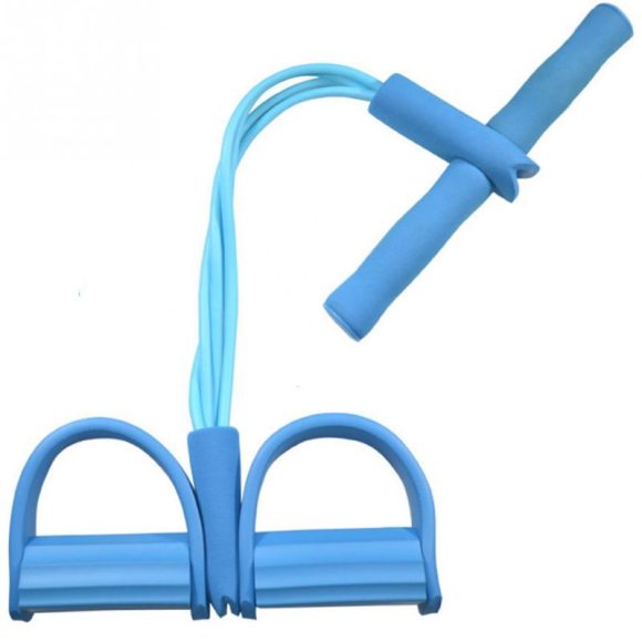 Natural Latex Foot Pedal Elastic Pull Rope with Handle Fitness Equipment Bodybuilding Expander - Image 10