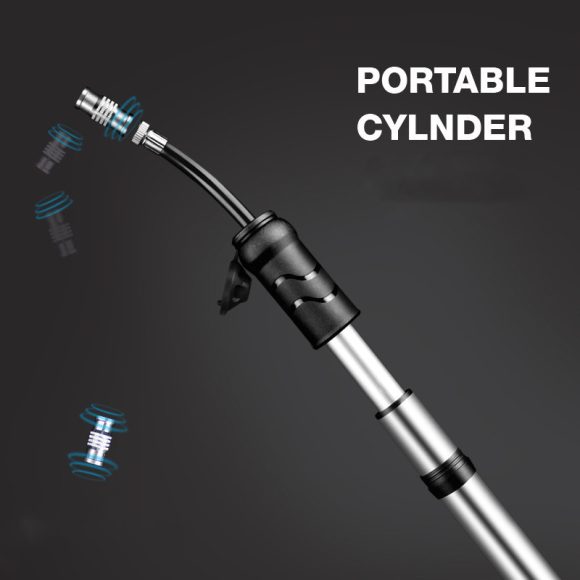 WILD MAN high pressure mountain road bike portable bicycle pump US law mouth universal mini basketball pump - Image 9