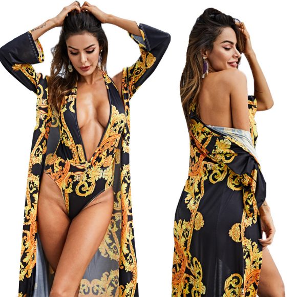 Printed cloak bikini - Image 4