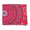 MANDALA RED ROUND BEACH BLANKET - Image 2