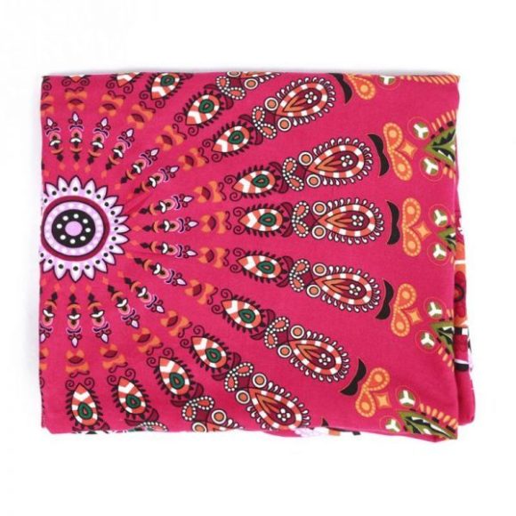 MANDALA RED ROUND BEACH BLANKET - Image 2