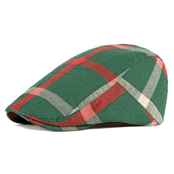 British Style Classic Retro Plaid Cap Men - Image 4