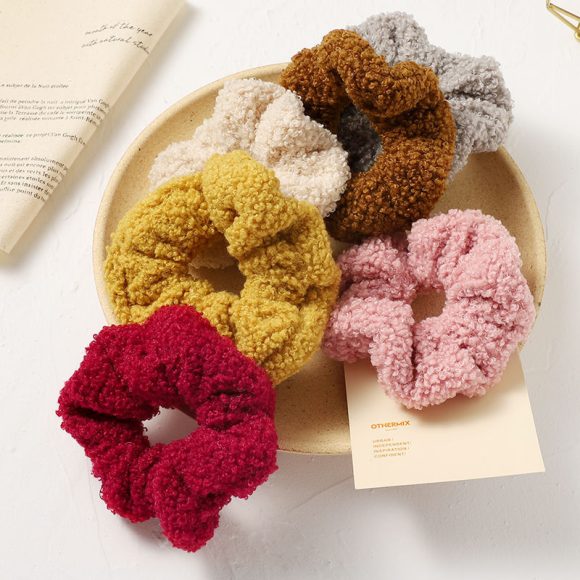 Autumn And Winter Plush Large Intestine Hair Ring Internet Celebrity Lamb Hair Ring Korean Style Simple Hair Accessories - Image 7