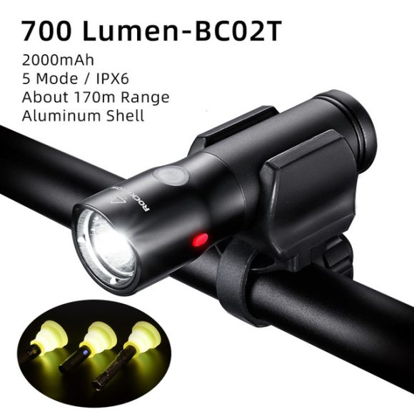 Bicycle light headlights night riding glare flashlight USB charging - Image 4