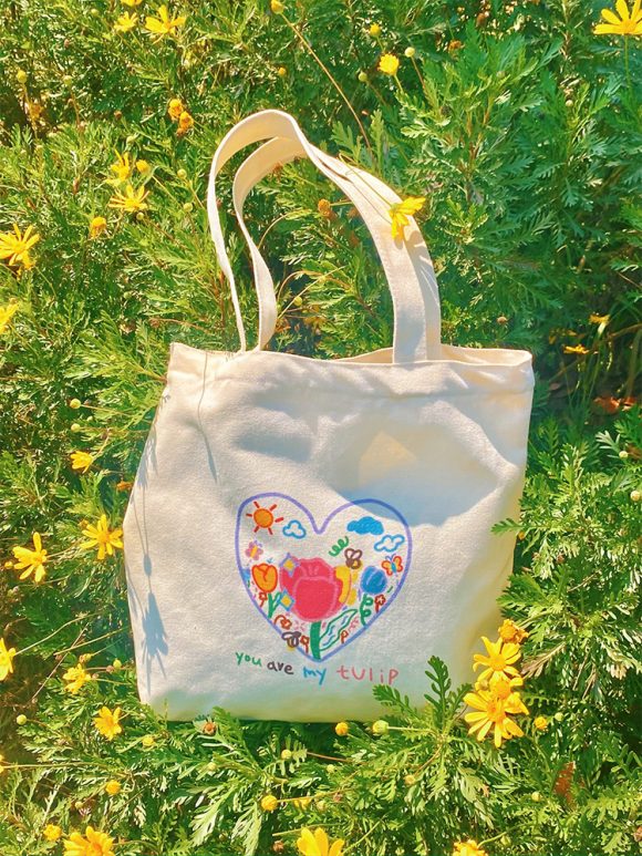 Women's Canvas Bag Large Capacity Southeast Asia Literary Academy - Image 2