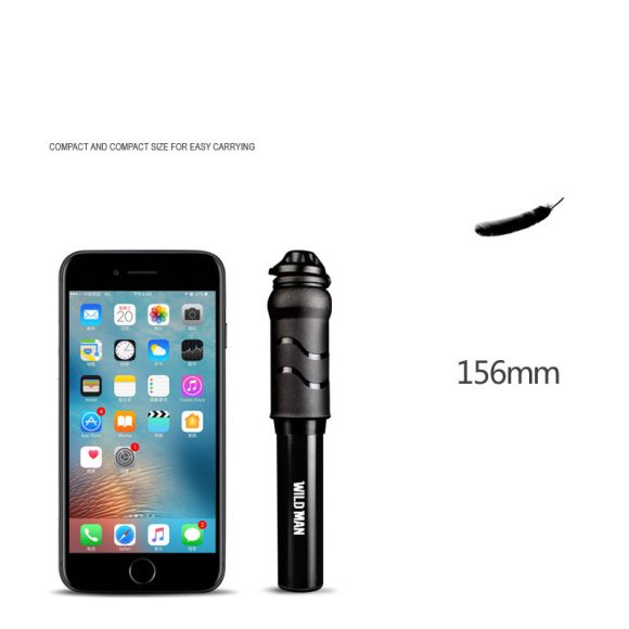 WILD MAN high pressure mountain road bike portable bicycle pump US law mouth universal mini basketball pump - Image 8