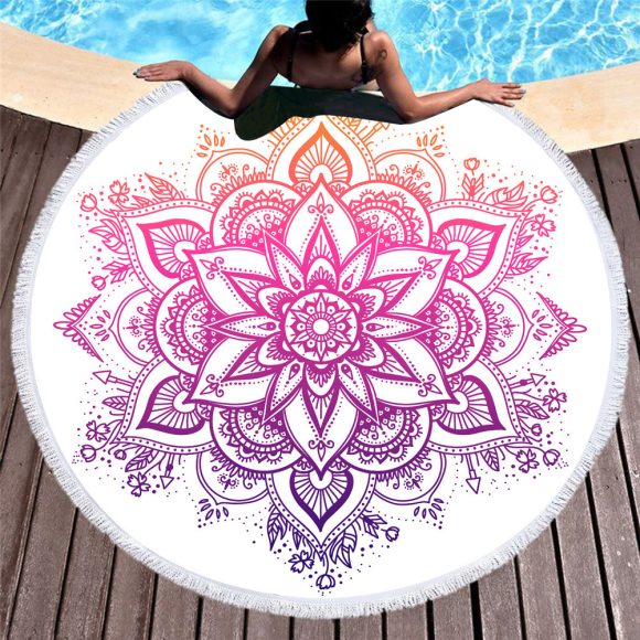 Microfiber round beach towel - Image 3