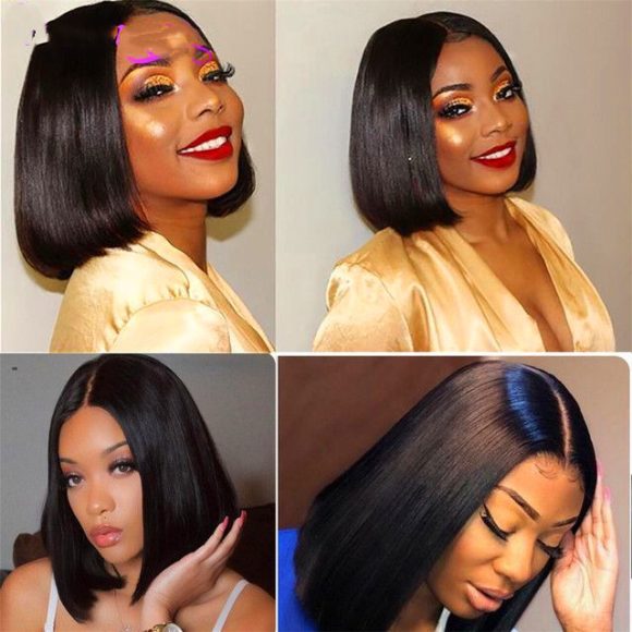 Straight human hair wigs13 * 4 Brazilian Hair - Image 3